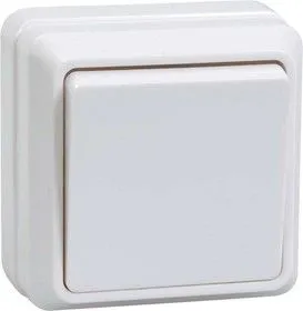 Выключатель 1-кл. ОП ОКТАВА 10А 250В бел. IP20 ВС20-1-0-ОБ ИЭК EVO10-K01-10-DC