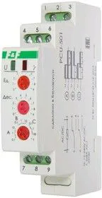 Реле времени PCU-501 (многофункц. (выдержка вр. после отключ. питания) 24-264В AC/DC 2х8А 2Р IP20 монтаж на DIN-рейке) F&F EA02.001.021