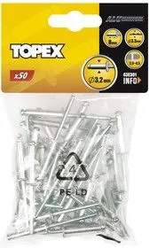 43E501, Заклепки алюминиевые 4.8 мм x 8 мм, 50 шт.