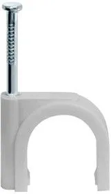 Скоба креп. круглая d20 с гвозд. NCR-20-50 (уп.50шт) Navigator 71076