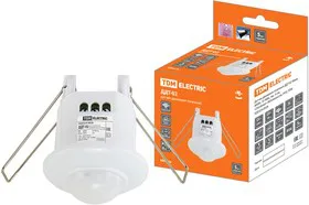 SQ0324-0026, Датчик движения точечный (ДДТ-02) 40мм, 800Вт, 10-900с, 6м, 3+лк, 120(сбоку)+360(сверху)гр, IP20