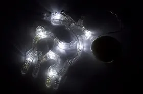 501-016, Фигура светодиодная Олененок на присоске с подвесом, цвет белый