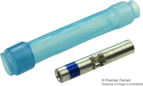 M81824/1-2, Стыковая клемма, Синий, Mini Seal Series, 20 AWG, 16 AWG, 1.34 мм, Поливинилиденфторид