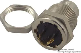 09 0077 00 03, Круглый разъем, Серия 711, Гнездо с Монтажом в Панель, 3 контакт(-ов), Контакт под Пайку