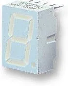 HDSP-5551, 7-сегментный светодиодный дисплей, Красный, 20 мА, 2.1 В, 1.48 мкд, 1, 14.2 мм