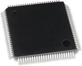 C8051F122-GQ, 8 Bit MCU, смешанных сигналов, C8051 Family C8051F12x Series Microcontrollers, 100 МГц, 128 КБ