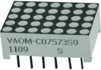 VAOM-C07573S9-BW/32, LED DOT MATRIX 17.8MMX12.7MM 5X7RED
