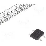 MB10F, Диодный мост: однофазный, 1кВ, If: 0,5А, Ifsm: 35А, MBF, SMT