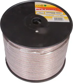 01-6309, Кабель акустический 2х4,00 мм, прозрачный SILICON, бухта 100 м