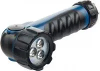 90521, Фонарь светодиодный, противоударный, влагозащищённый, 3 LED, 2хLR20