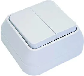 Выключатель 2-кл. ОП 10А IP20 бел. Makel 45103