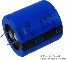 381LQ221M450K022, Электролитический конденсатор, 220 мкФ, 450 В, 381LQ Series, 2000 часов при 105C, 20%