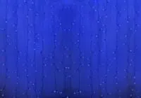 235-303, Гирлянда Светодиодный Дождь 2х1,5м, пстоянное свечение, прозрачный провод, 230 В, диоды СИНИЕ, 360