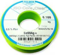 Sn99Ag+ (Sn99Cu0,7Ag0.3NiGe) Тр ISO-Core Clear (0.5мм), Припой олово-медь-серебро, катушка 100гр