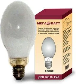 Лампа газоразрядная ртутная ДРЛ 700 E40 (15) МЕГАВАТТ 03062