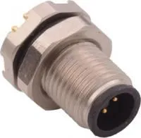 852-004-113R001, Разъем Кабеля, M Series, M5, Male, 4 Positions, Штырь на Печатную Плату, Прямой Монтаж в Панель