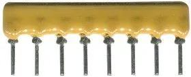 4608X-102-101LF, Фиксированный резистор цепи, 100 Ом, Серия 4608X, 4 элемент(-ов), Изолированный, SIP, 8 вывод(-ов)