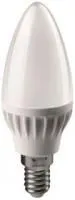 Лампа светодиодная 71 628 OLL-C37-6-230-2.7K-E14-FR 6Вт свеча 2700К тепл. бел. E14 450лм 176-264В ОНЛАЙТ 71628