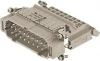 09330164625, Разъем для тяжелых условий, Han E AV Series, Insert, 16 Contacts, 16B, Штекер, Винтовой Контакт