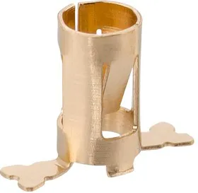 S9141-45R, Клемма на печатную плату, для вывода диаметром 0.8-1.3мм, Бериллиевая Медь, 2.6 мм, Золото