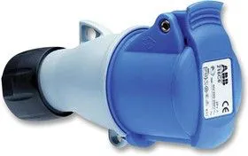 2CMA193521R1000, Разъем Pin & Sleeve, 16 А, 250 В, Монтаж на Кабель, Гнездо, 2P+E, Синий