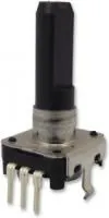 EC12E24204A9, Инкрементный поворотный энкодер, изолированный вал, 12мм, вертикальный, 24 положения, 24 импульсов