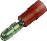 MC29456, TERMINAL, MALE BULLET, CRIMP, RED