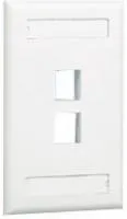 NK2FEIY, VERTICAL FACEPLATE, 2 MODULE, IVORY