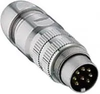 033200 08-1, Круглый разъем, 033200 Series, Прямой Штекер, 8 контакт(-ов), Контакт под Пайку, С Резьбой