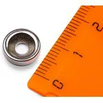 Неодимовый магнит диск 10х3 мм с зенковкой 3.5/7 мм