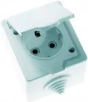 Розетка 1-м ОП РА16-660 с заземл. IP44 Кунцево 5906