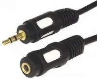 17-4016, Шнур Стерео 3,5 мм гнездо - Стерео 3,5 мм штекер, длина 5 метров (GOLD)