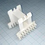 EE42/21/20 BBN 37.8mm, (Каркас гор. 1сек. 17выв. 37.8мм), Каркас горизонтальный EE42/21/20 1 секция 17 выводов, между выводами 37.8мм