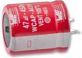 861141485015, Электролитический конденсатор, фиксация защелкой, 150 мкФ, 450 В, Серия WCAP-AI3H