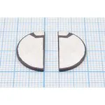 Ультразвуковой пьезоэлемент размером 20x1мм, форма диск из двух сегментов, частота 2МГц; пэу 20x 1,0диск2,0МГц\PZT- 4M13\P-D20-2MKEPO