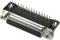 DRB-25FB (DS1037-01-25-F), Розетка 25 pin на плату 9.4мм