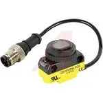 QS18VP6LPQ5, Retroreflective Photoelectric Sensor, Barrel Sensor, 3.5 m Detection Range