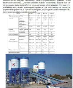 Установка по производству цемента, HZS25