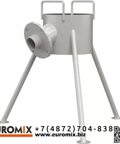 Гаситель пневмонагнетателя для приема готовой смеси