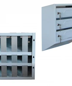 Почтовый ящик квартирный 3-секционный с задними ограничительными полосами, ЯПО-3