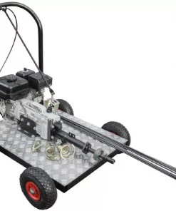 Прочистная штанговая машина «Мамонт», с бензиновым двигателем Briggs&Stratton, штангами и насадками