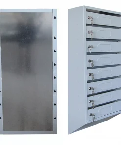 Почтовый ящик 8-секционный подъездный с задней стенкой, ЯПС-8