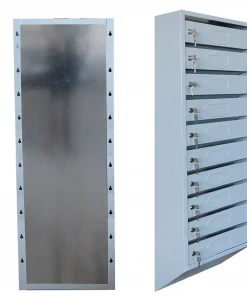 Почтовый ящик 10-секционный с задней стенкой для подъезда, ЯПС-10