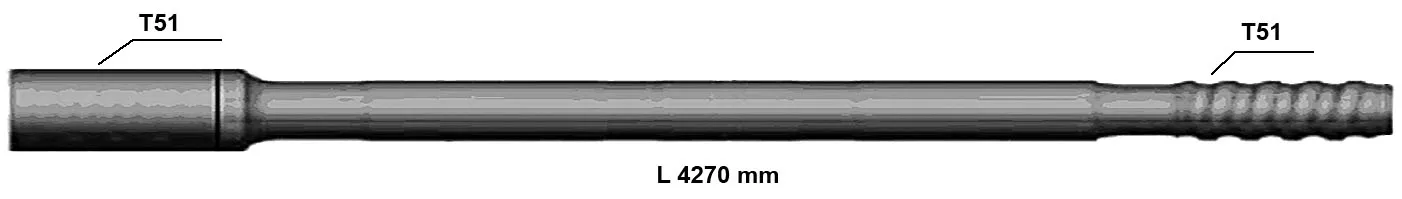 Буровые штанги для буровзрывных работ, T51, T45, T38