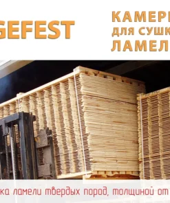 Сушильная камера для сушки тонкой дубовой ламели, GEFEST DKA плюс