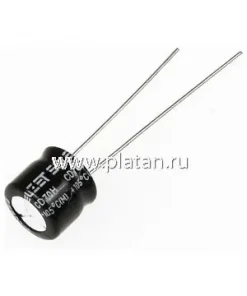 ECAP (К50-35 мини), 47 мкФ, 16 В, 105C, 6X5мм, Конденсатор электролитический алюминиевый миниатюрный