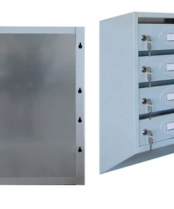 Почтовый ящик 4-секционный с задней стенкой и шильдиками секционный, ЯПСШ-4