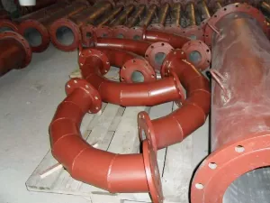 Труба футерованная каменным литьем