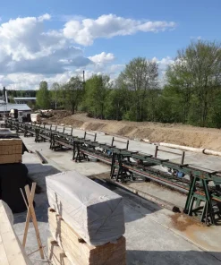 Линия сортировки бревен с 3D сканером