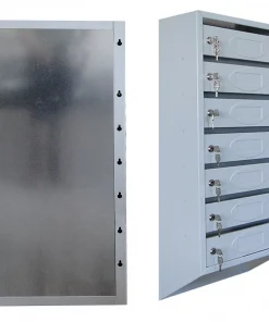 Почтовый ящик 7-секционный с задней стенкой подъездный, ЯПС-7